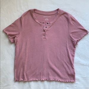 American Eagle relaxed fit ribbed tee medium